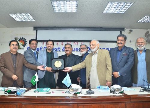 Presenting Shield to Chief Guest
